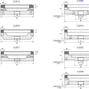 6A2-12 6A2. flat recessed grinding wheels