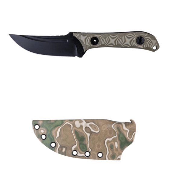 Crimea OliveSand_white1 Crimea Olive/Sand knife is a robust and reliable tool, crafted for durability and versatility.