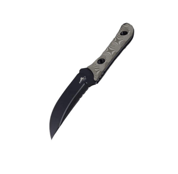 Crimea OliveSand_white3 Crimea Olive/Sand knife is a robust and reliable tool, crafted for durability and versatility.