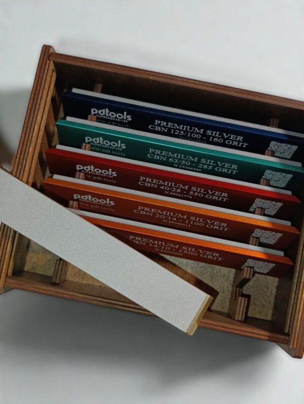PDT Premium Silver CBN sharpening stones set for professional sharpening systems