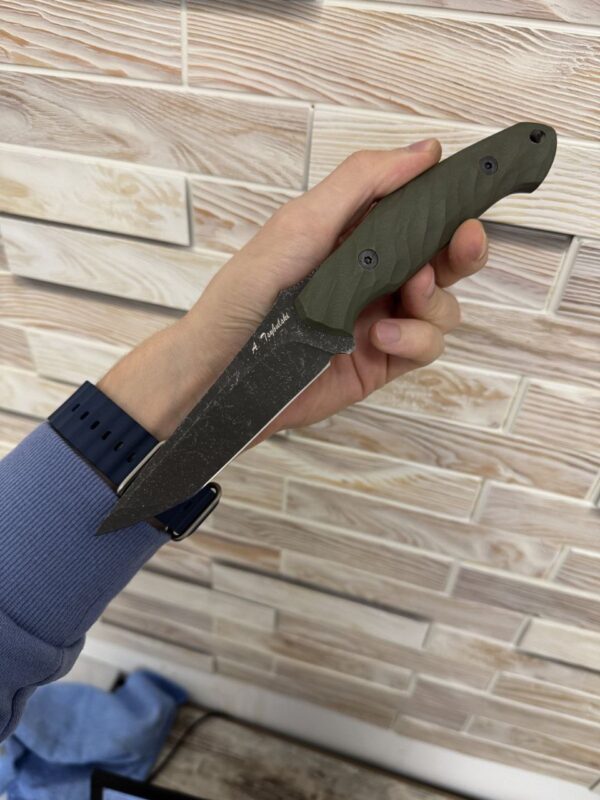 A.Tsybulski Tanto – Tactical Handmade Knife with Acid-Stone Finish