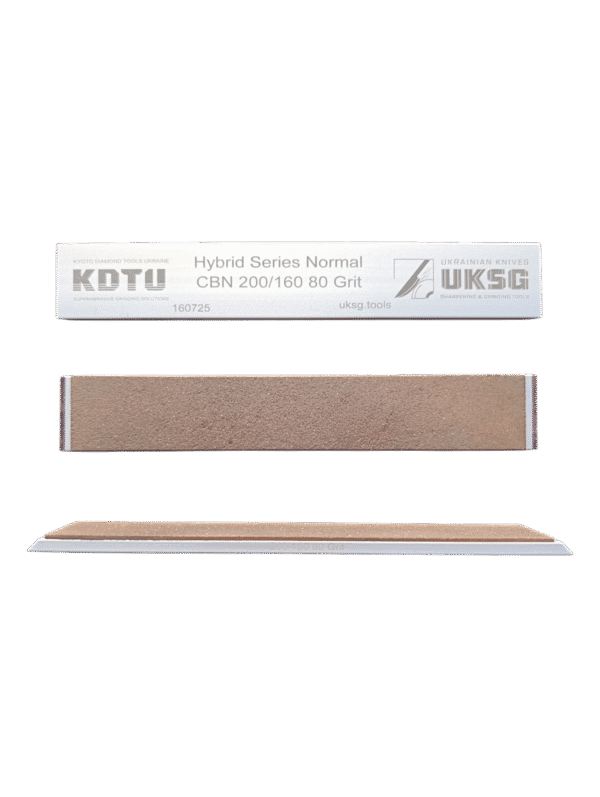 KDTU Hybrid CBN Sharpening Stone Thin 1mm 80Grit - premium knife sharpening tool