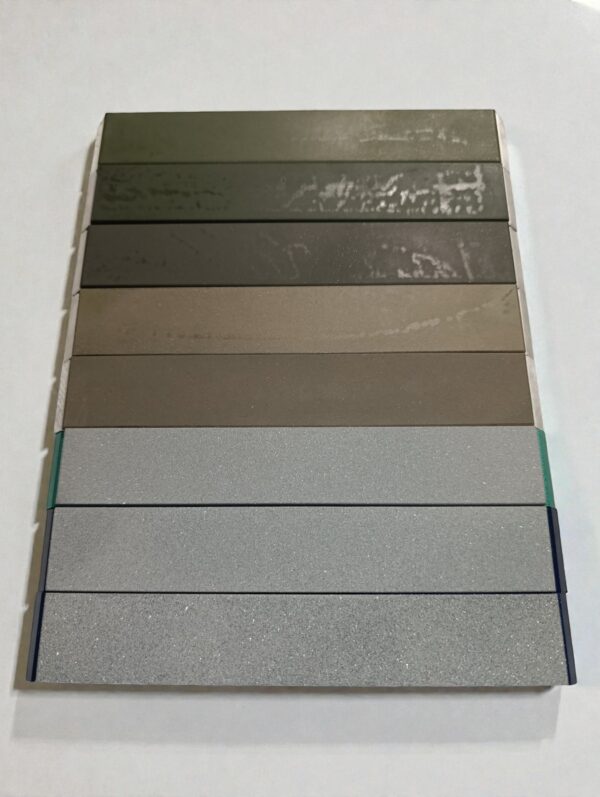 Hybrid and vitrified-metal bond CBN sharpening stones for fixed angle sharpening systems