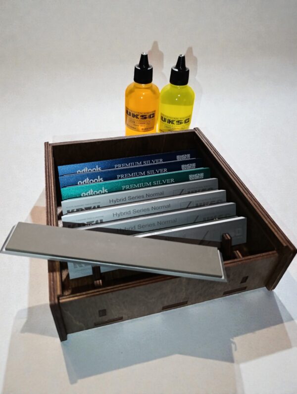 UKSG Professional CBN sharpening stones set for edge repair and mirror edge polishing