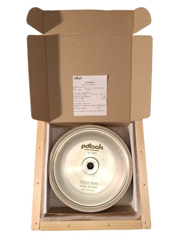 CBN Grinding Wheel 8″ × 1 12″ × 58″ – Light Body (1800 RPM) 6 CBN Grinding Wheel 8″ × 1 12″ × 58″ – Light Body (1800 RPM) 6