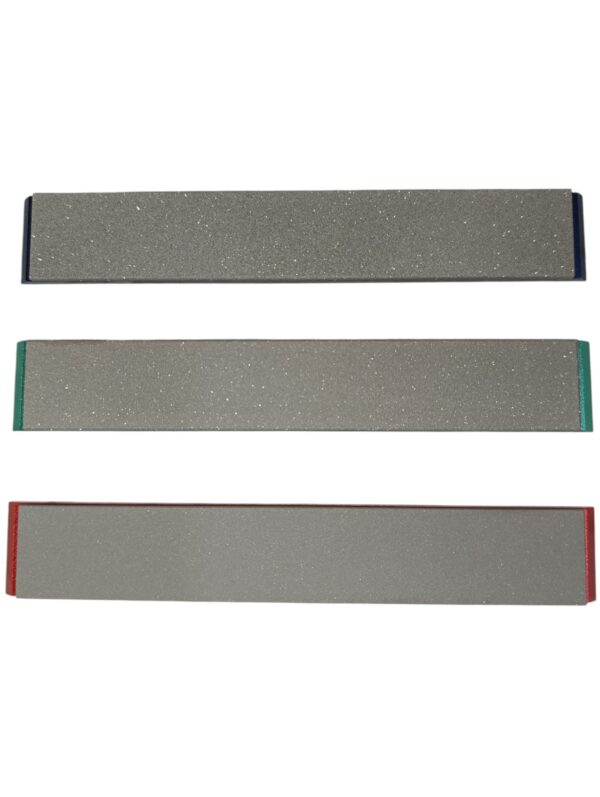 Hunting & Bushcraft Diamond Sharpening Set (3)Stones — PDT Premium Silver (Vitrified-Metal Bond) | 160–650 Grit