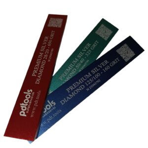 PDT Premium Silver Diamond sharpening stone 1x6 inch, vitrified-metal bond, for professional knife sharpening systems