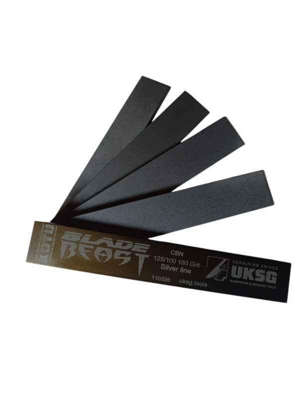 KDTU Silver CBN Stone 1″ x 6″ — BLADE BEAST Sharpening Stone 160 Grit