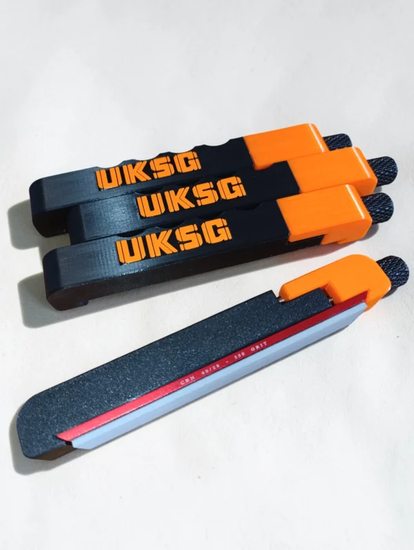 UKSG universal handheld stone holder compatible with sharpening stones for sharpening, lapping, and stone maintenance tasks
